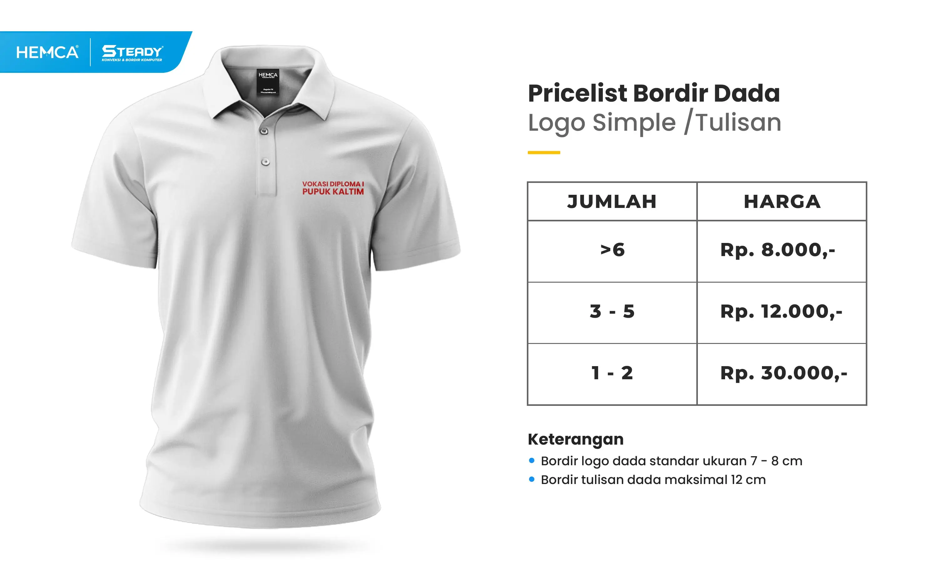 Kaos Oblong Sablon