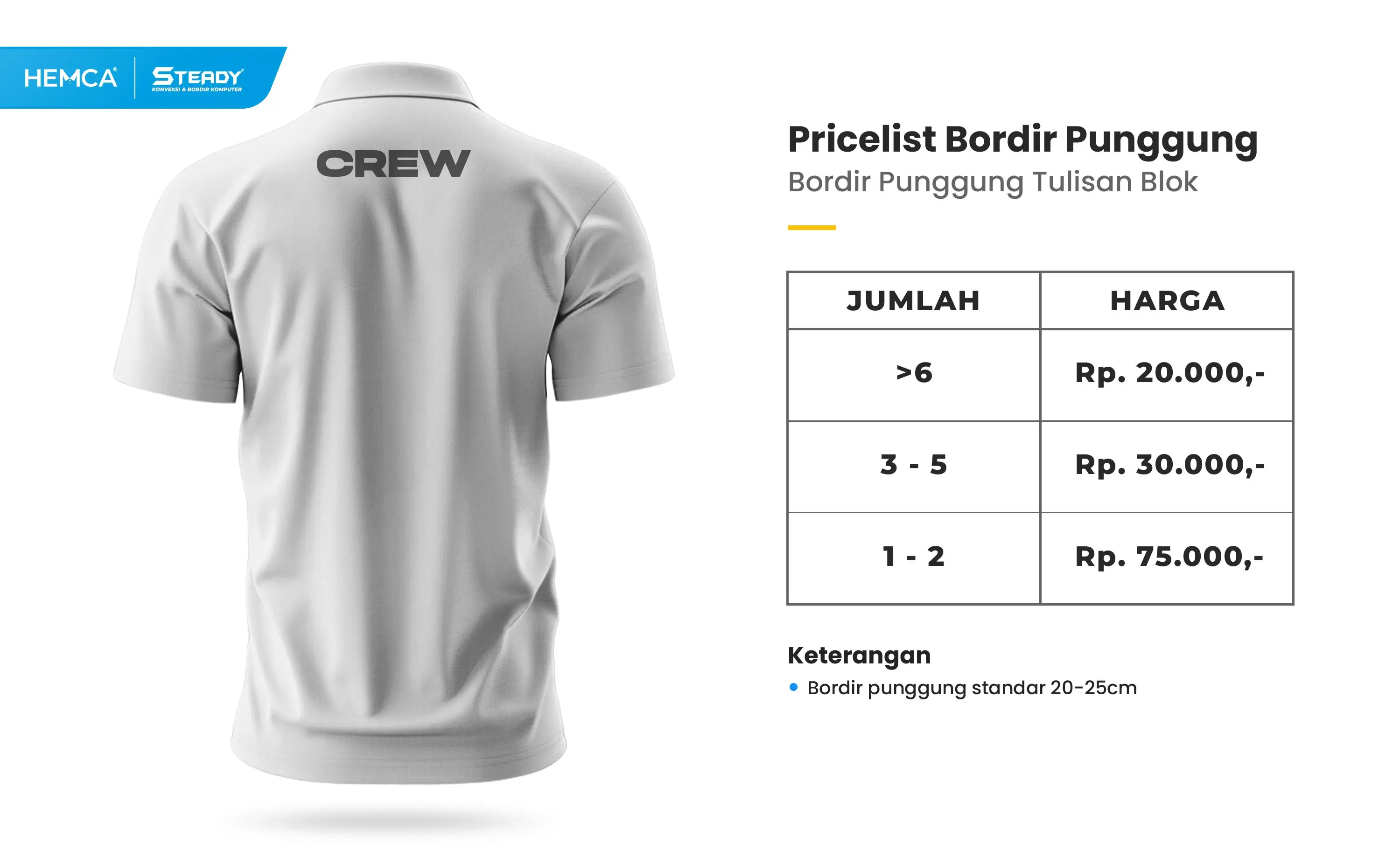 Kaos Oblong Sablon