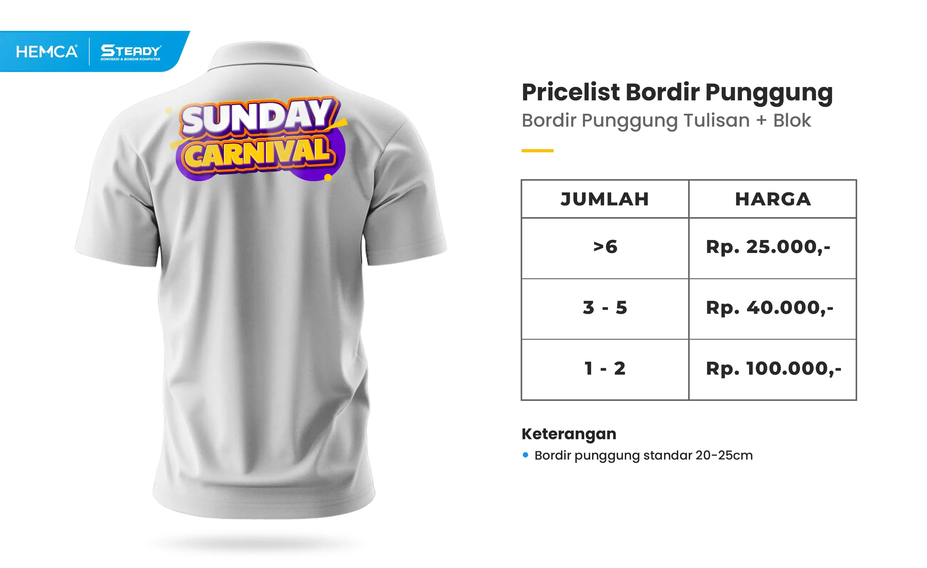 Kaos Oblong Sablon