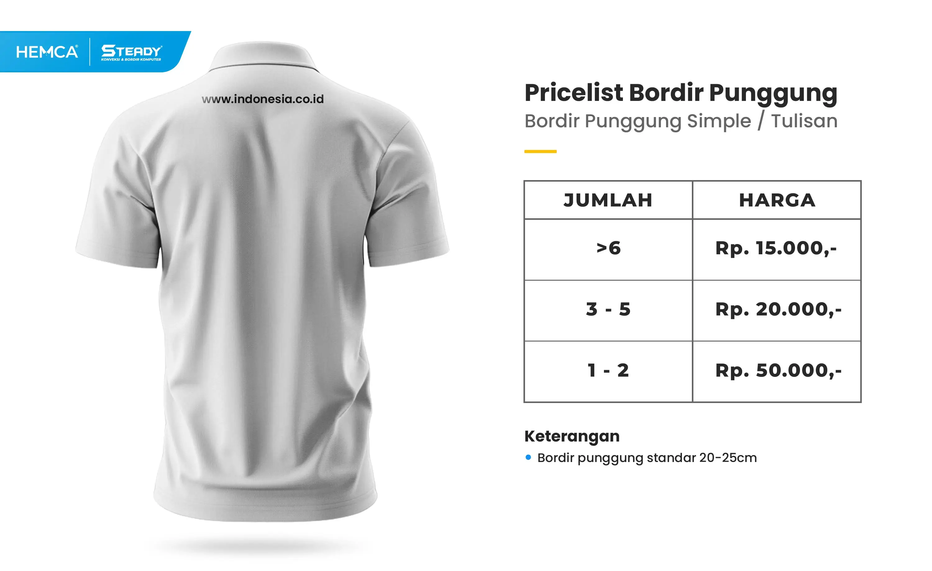 Kaos Oblong Sablon